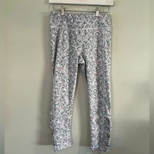 Gaiam Bohemian Design Capris w/ Lattice Details